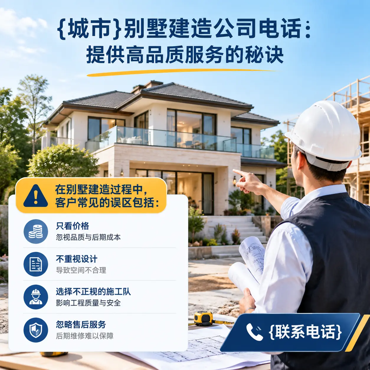 黔南别墅建造公司电话:提供高品质服务的秘诀