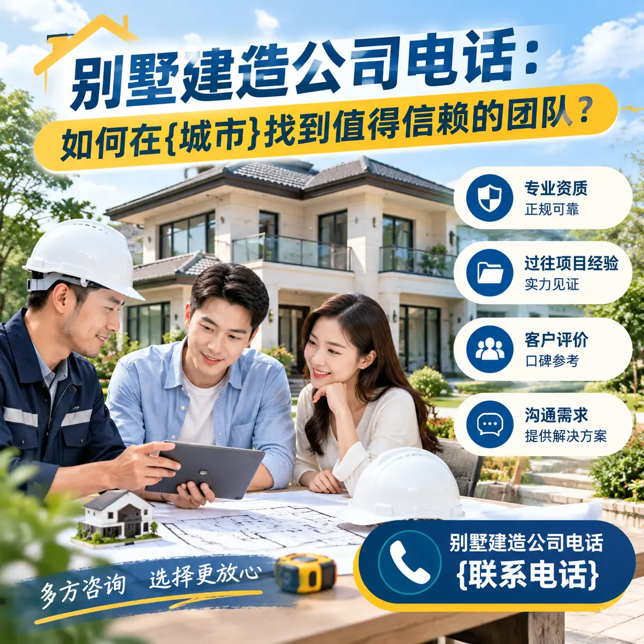 别墅建造公司电话:如何在黔南找到值得信赖的团队?