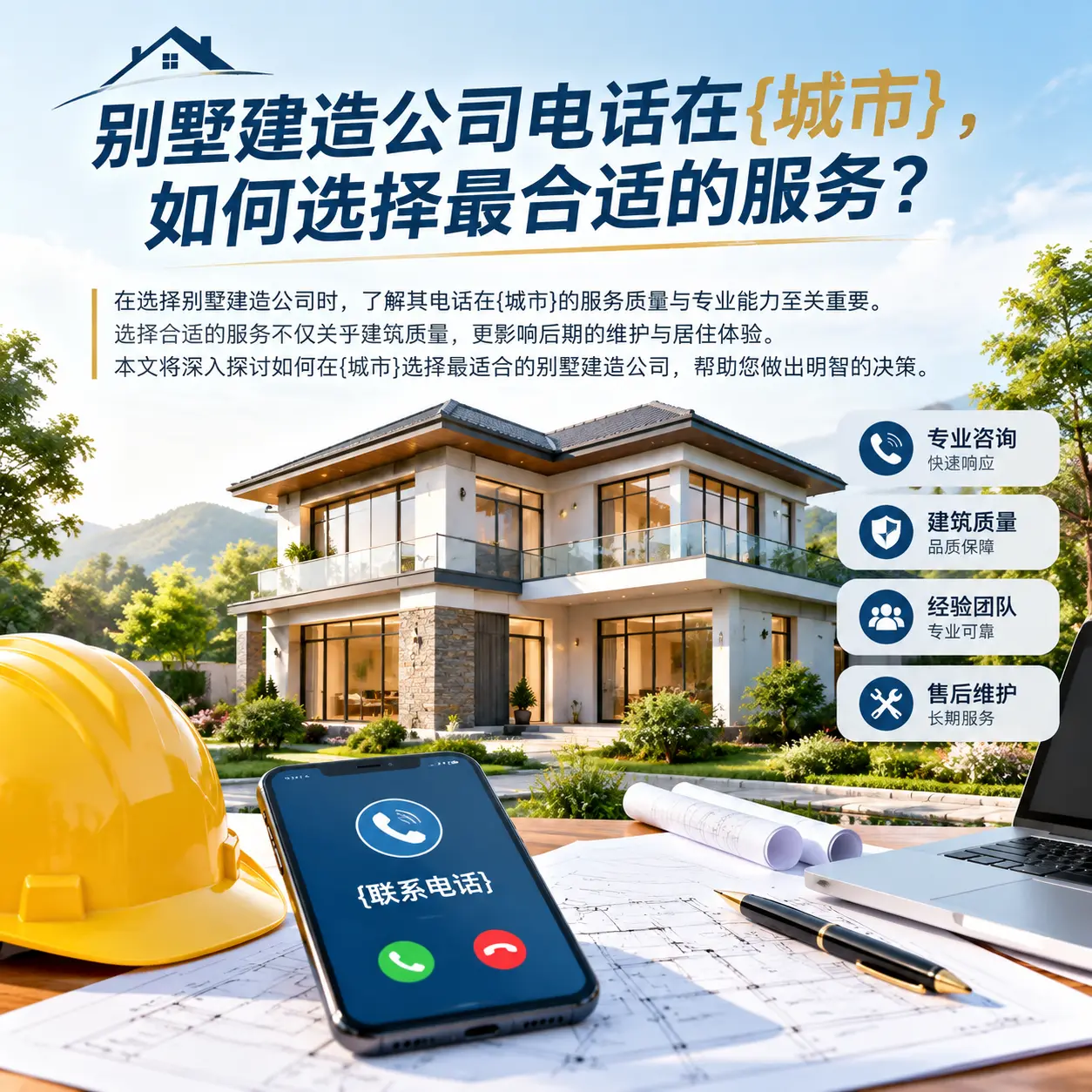别墅建造公司电话在黔南，如何选择最合适的服务？