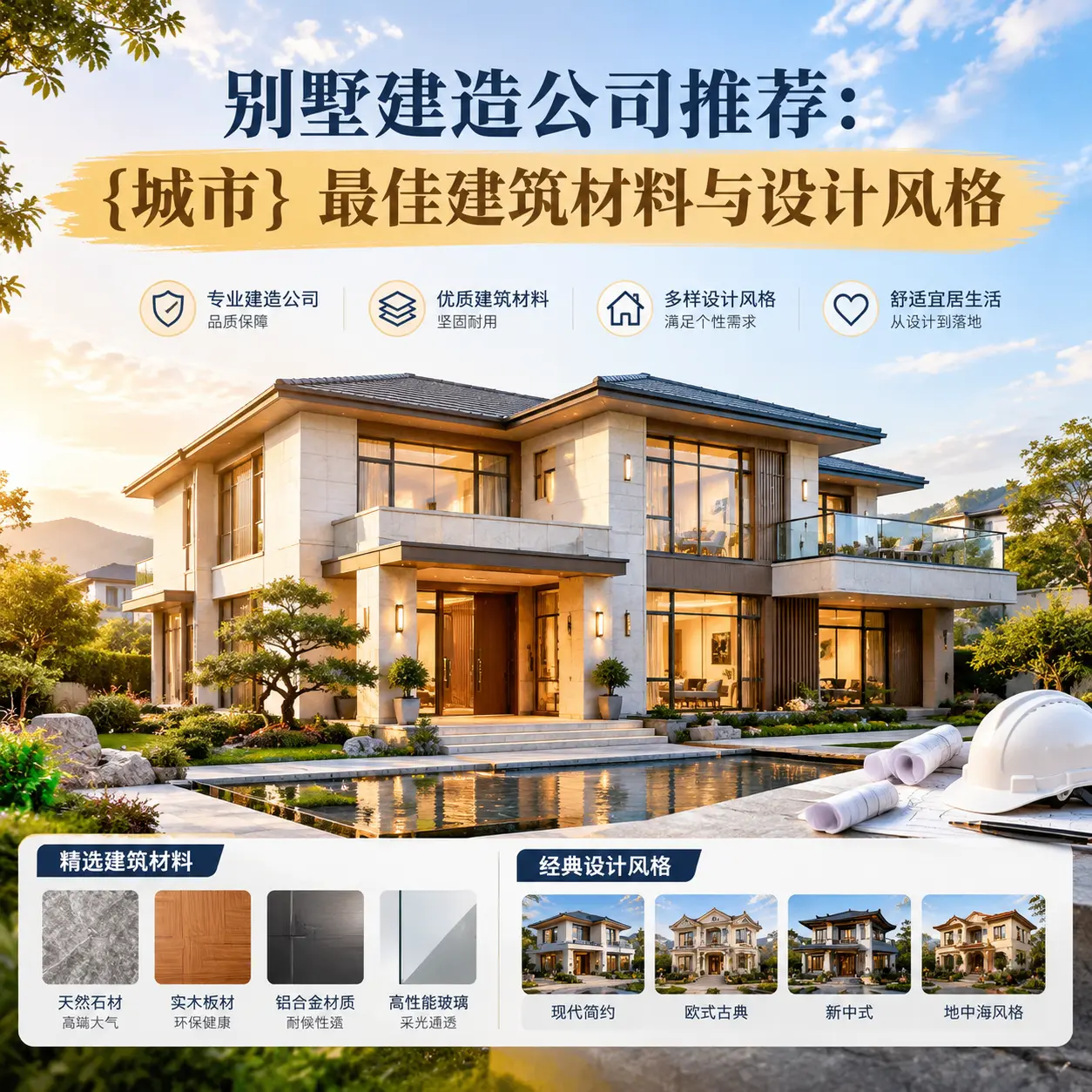 别墅建造公司推荐: 黔南 最佳建筑材料与设计风格