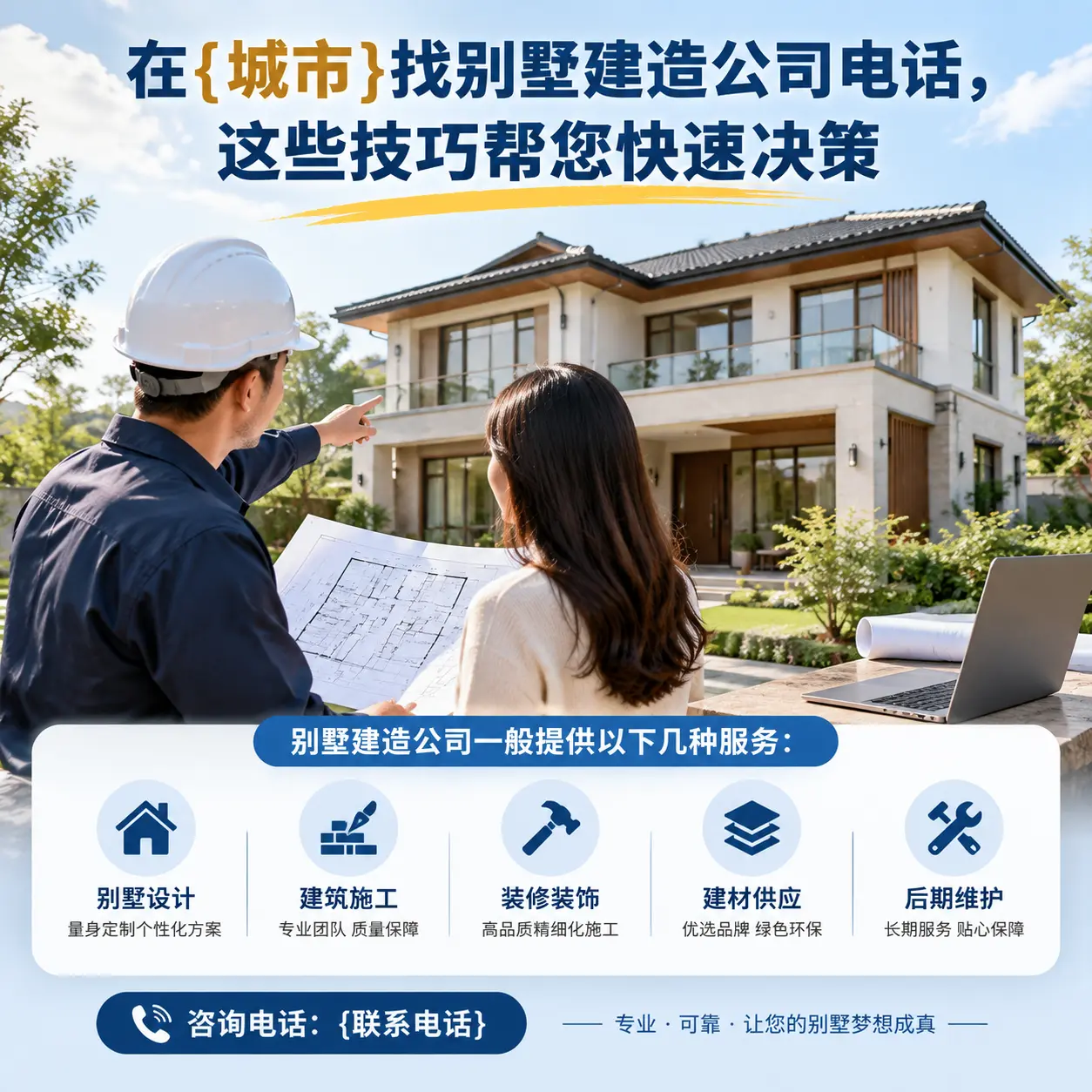 在黔南找别墅建造公司电话，这些技巧帮您快速决策