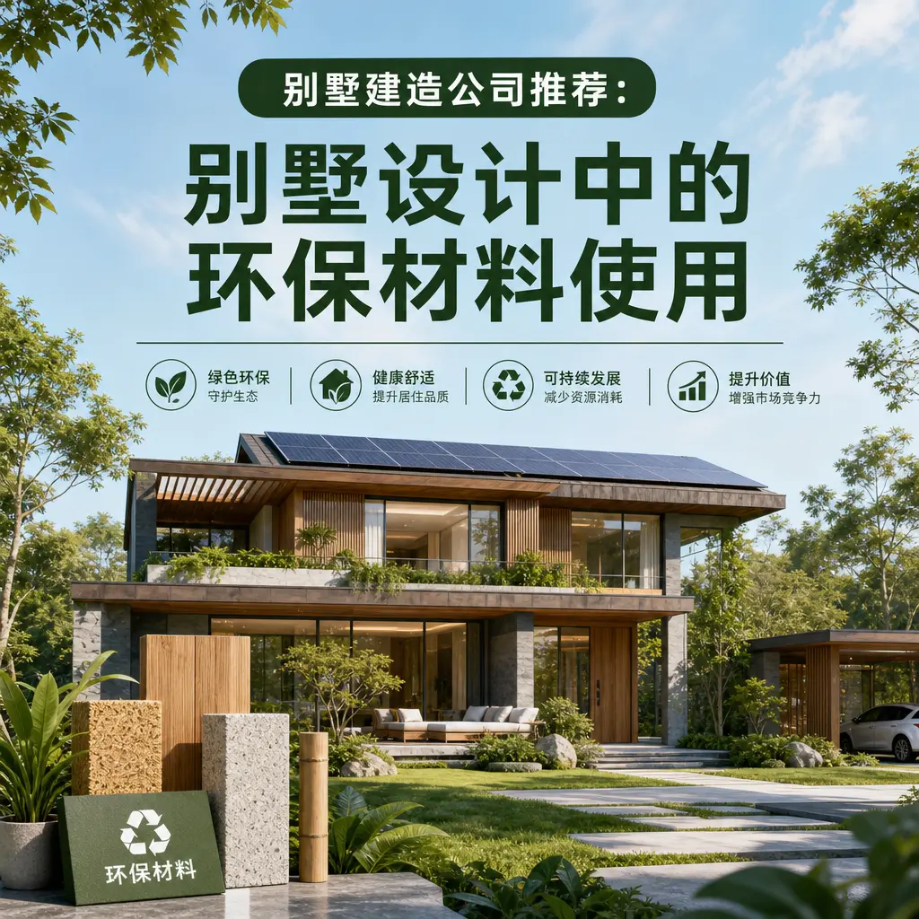 别墅建造公司推荐: 黔南 别墅设计中的环保材料使用
